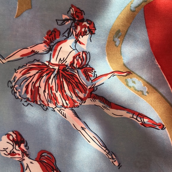 The Dance Silk Hand-rolled Rectangular Scarf - Picture 6 of 10